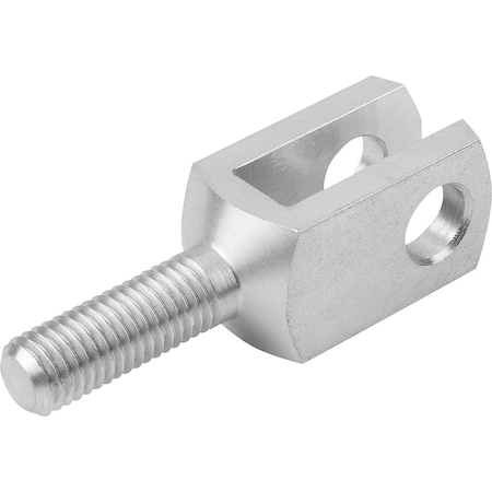 Clevis Ext. Thread Right-Hand Thread M12, G=24, D1=12, B=12, Stainless Steel 1.4305 Bright